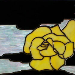 Yellow Rose on Wood